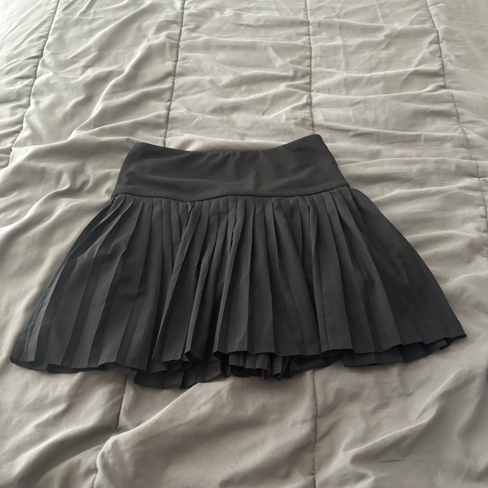 Fabletics Black Pleated Tennis Skirt
